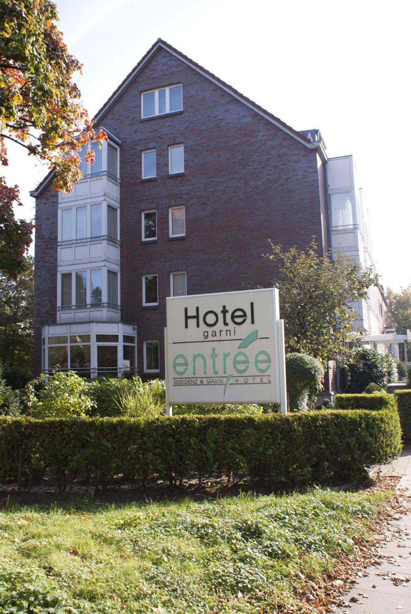 Entree Gross Borstel Garni Hotel Hamburg Exterior photo